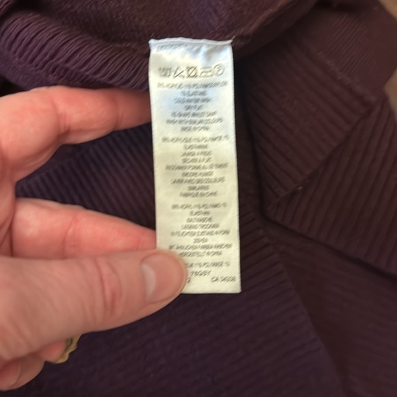 French Connection burgundy cowl turtleneck sweater size medium - Picture 4 of 5